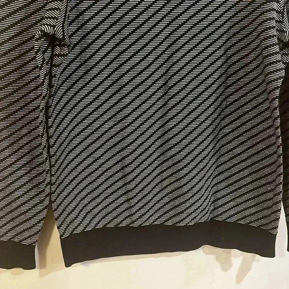 [S]COS Blue/White  Diagonal Stripes Pull Over Cotton Sweater - Picture 3 of 5